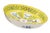 Folk Art Yellow Dynasty 10' Round Vegetable Bowl by Herand For Sale - Image 3 of 6