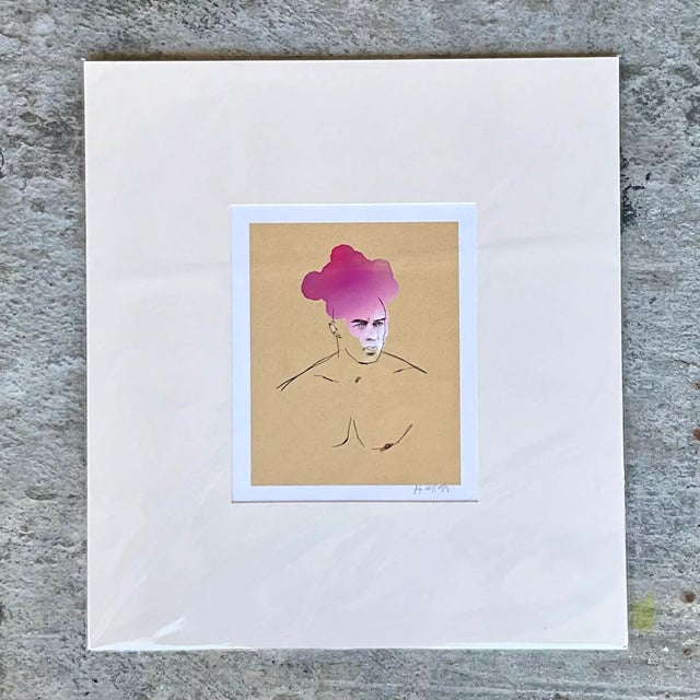 Add a touch of contemporary elegance to your space with this captivating hand-signed original print. Featuring a striking...