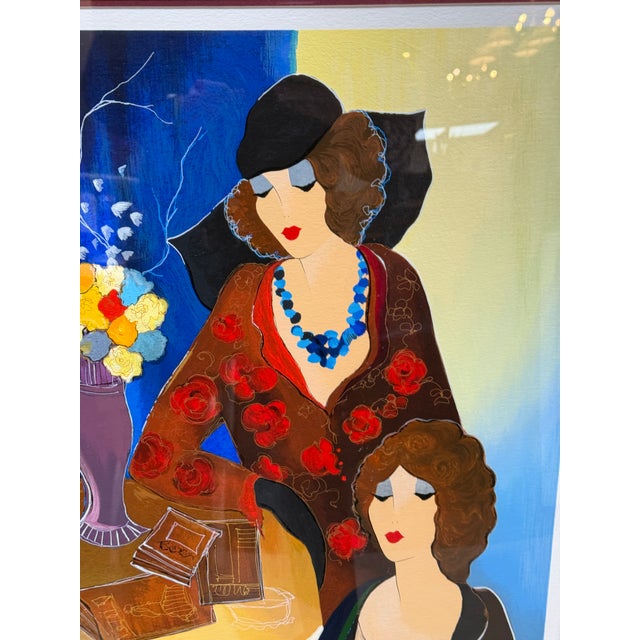Design Plus Gallery presents the Artwork "Debbie & Donna" by Itzchak Tarkay. It is a wonderful depiction of two socalites...