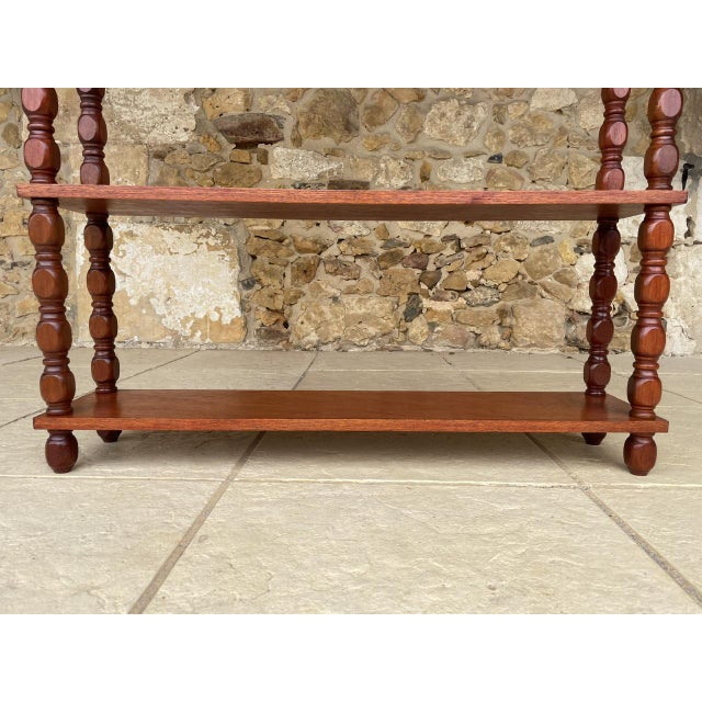 French Mahogany Five-Tier Bookcase For Sale - Image 12 of 18