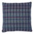 Schumacher Zealand Check Pillow in Navy Multi For Sale