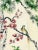 Mid Century Silk Curtain Panel With Cranes, Pine, and Chrysanthemums - 2 Available For Sale - Image 4 of 7