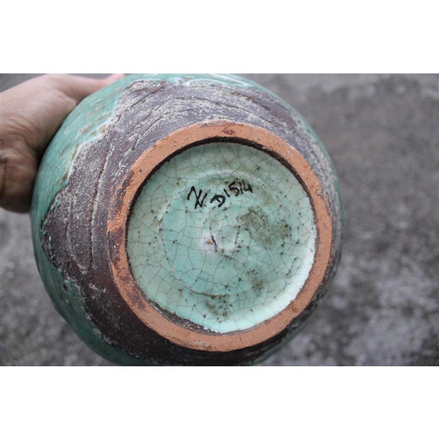 Large Minimalist Zaccagnini Bowl with Enamel, Italy, 1950s For Sale - Image 10 of 11