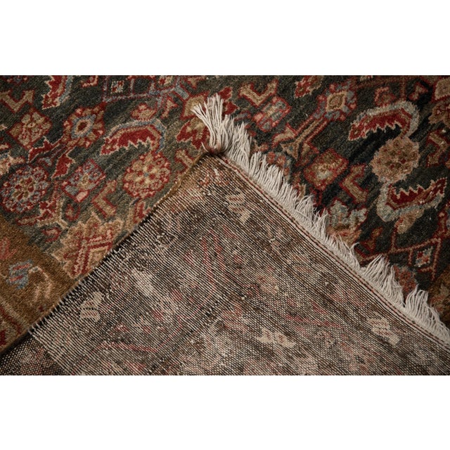 Textile Vintage Distressed Hamadan Rug - 3'7" X 5'10" For Sale - Image 7 of 11