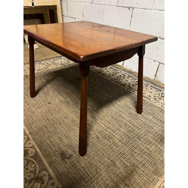 Early 20th Century Style Folk Art Style Mahogany Side Table For Sale - Image 4 of 10