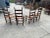 Early 20th Century Rush Seating Ladderback Chairs - Set of 4 For Sale - Image 4 of 8