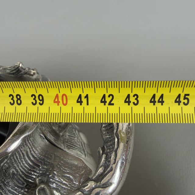 Vintage 20th Century Louis XV Silvered Bronze Planter For Sale - Image 10 of 12