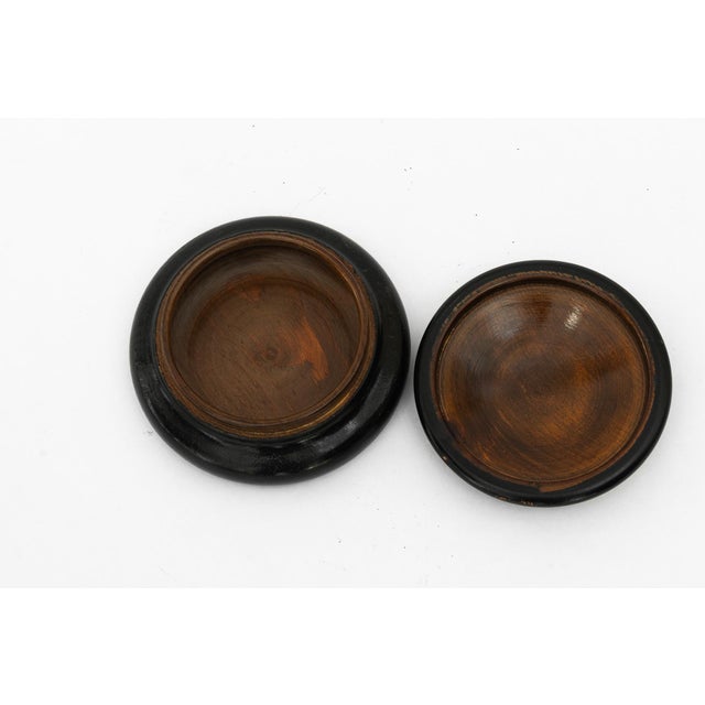 Black Small Art Deco Carved Box, 1920s For Sale - Image 8 of 9