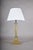 Louis XVI Neoclassical Gilded Brass Fluted Column Table Lamp with Laurel Wreath Relief, Europe, 1930s For Sale - Image 11 of 13