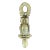 Mid-Century English Cast Brass Owl Door Knocker For Sale
