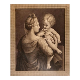 Parmigiani Amica: An 18th Century Engraving and Etching by Strange After Mazzola, 1774 For Sale