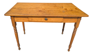 Late 19th Century Pine Writing Desk With Drawer