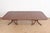 1980s Baker Furniture Style Georgian Banded Mahogany Double Pedestal Extension Dining Table, Newly Refinished For Sale - Image 5 of 12
