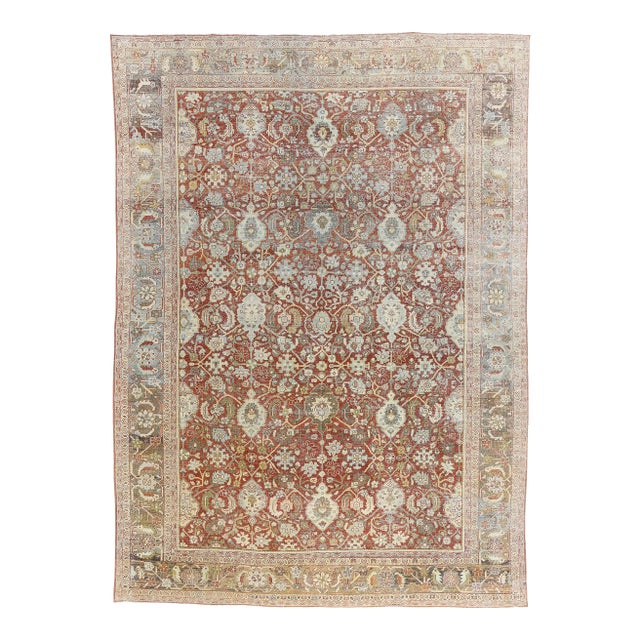 Early 20th Century Antique Persian Mahal Rug, 09'00 X 12'05 For Sale