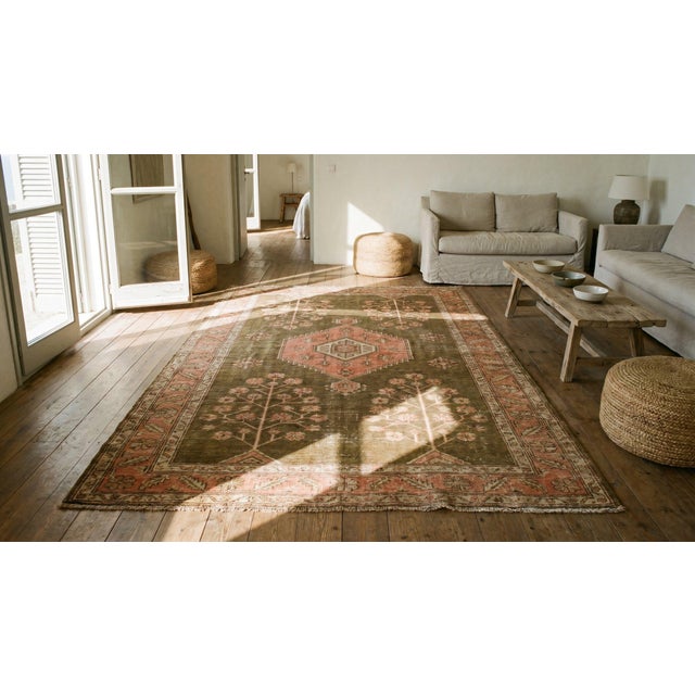 1920s Tan Taupe Medallion Antique Central Asian Khotan Carpet 5'6" X 11'2" Knotted Wool Rug For Sale In New York - Image 6 of 8