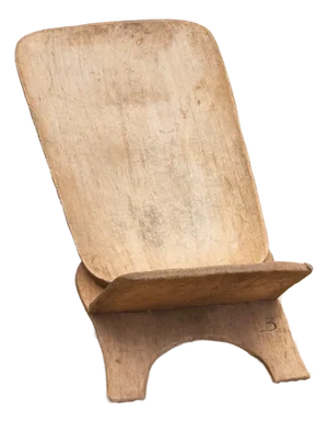 West African Safari Folding Carved Chair