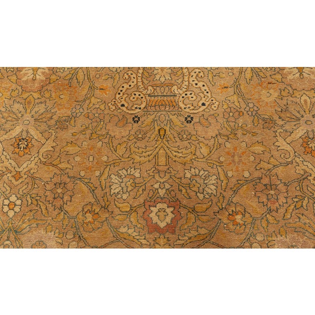 Authentic Turkish Sivas Handmade Wool Beige Rug For Sale - Image 9 of 11