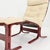 Set of Mid-Century Modern Siesta Chair and Ottoman in Cream White Leather by Ingmar Relling, 1970s For Sale - Image 15 of 18