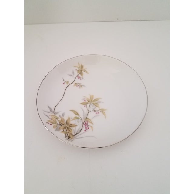 Stunning and Stylish 9 Pc. Harmony House Fine China Sunny Glade Pattern. Beautiful Floral Design with Platinum Trim. The...