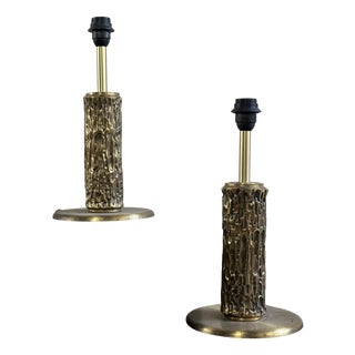 Vintage Aurora Table Lamps by Luciano Frigerio, 1970s, Set of 2 For Sale