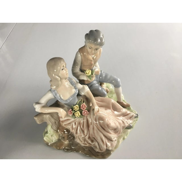 Porcelain Figure of Young Couple from Tenora Valencia, 1950s For Sale - Image 9 of 15