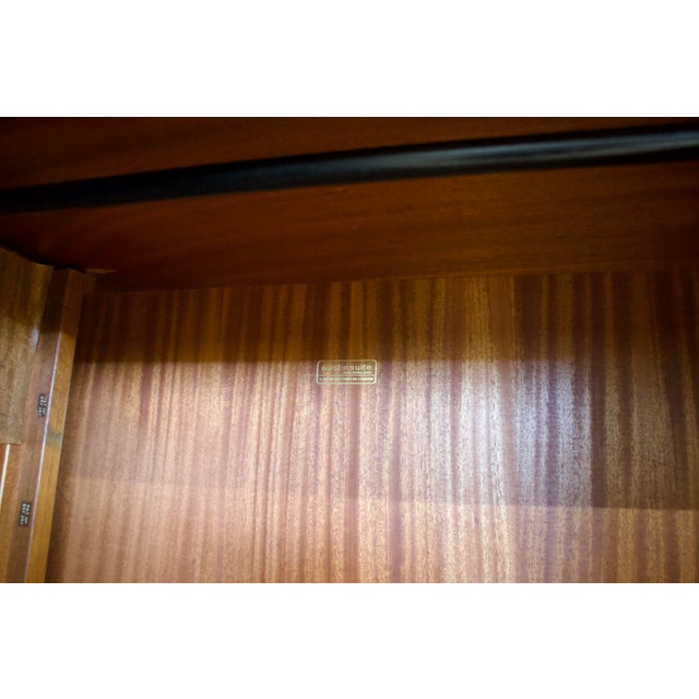 Brown Teak Tambour Wardrobe from Austinsuite, 1960s For Sale - Image 8 of 11