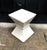 1980s Postmodern Geometric Fiberglass Side Table For Sale - Image 5 of 5