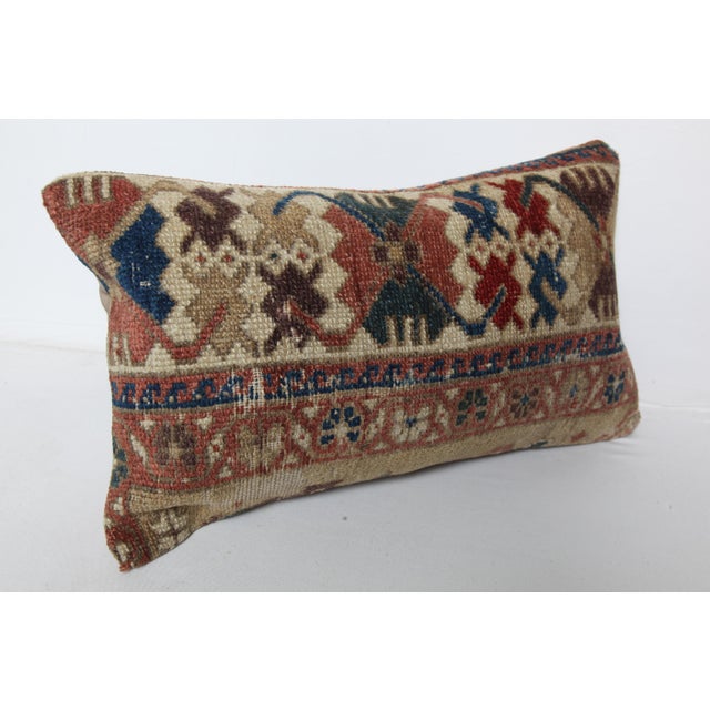 Here i am listing a 100% Handmade double knotted rug pillow cover, made from old vintage Azerbayjan tribal carpet rug....