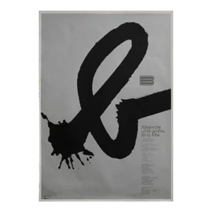 1984 Czech Exhibition Poster, International Exhibition of Illustration and Book Graphics (Josef Flejsar)