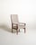 Armchair with teak frame, padded seat, and a high, slightly inclined backrest with capitonné workmanship. Scandinavian...