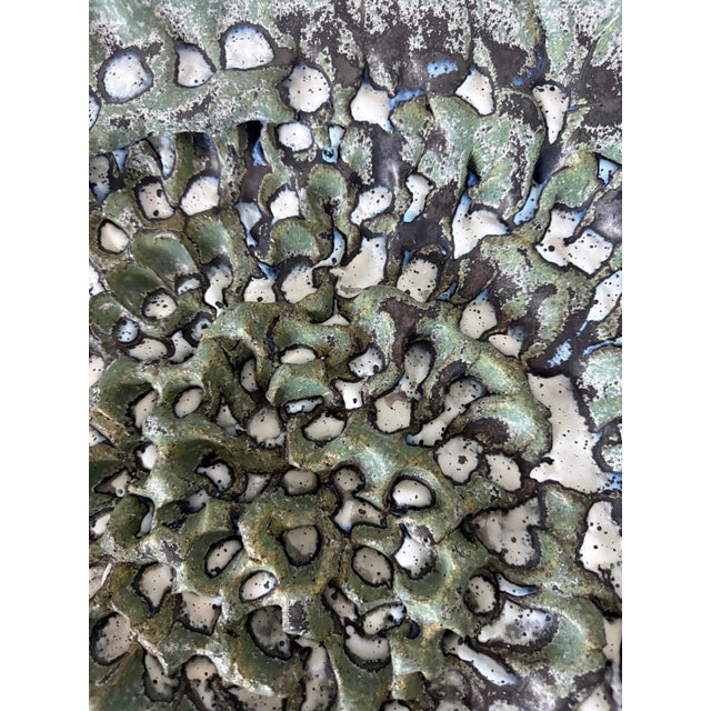 Large Japanese Contemporary Stoneware Glazed Plate by Satoru Hoshino For Sale - Image 15 of 15