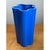 Late 20th Century Vintage Blue Fluted Ceramic Vase For Sale - Image 5 of 12