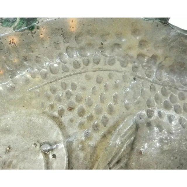 Early 20th Century Early 20th Century Japanese Meiji Ceramic Fish Serving Dish For Sale - Image 5 of 9