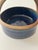 2000 - 2009 Vintage Handmade Blue Ceramic Decorative Basket or Serving Dish For Sale - Image 5 of 8