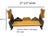 Wood Mexican Folk Art Shelf For Sale - Image 7 of 7