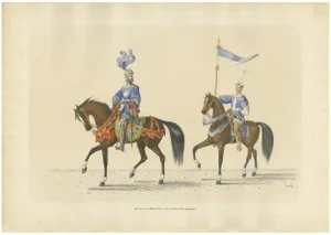 H. Jenny, Festive Parade, Switzerland Adrian Von Bubenberg & His Household Banner, 1855, 1855, Print