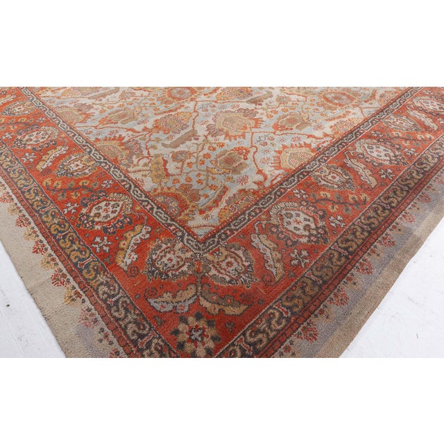 English Antique English Wilton Wool Rug (Machine Made) For Sale - Image 3 of 9