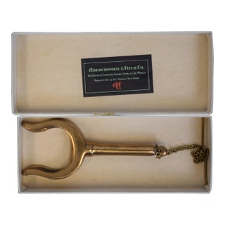Mid 20th Century Abercrombie & Fitch Brass Bottle Opener (New in A&f Box) For Sale