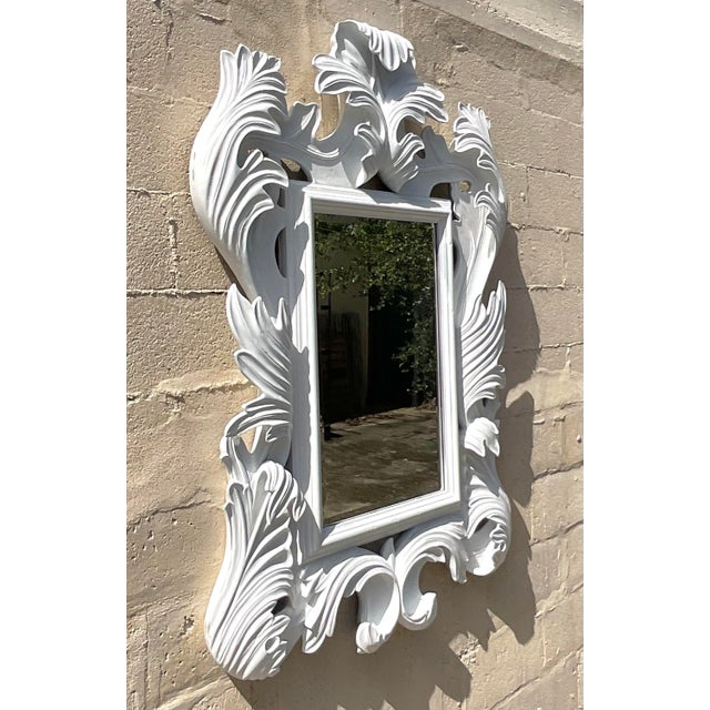 Vintage Regency Monumental White Marge Carson Rococo Mirror Chairish