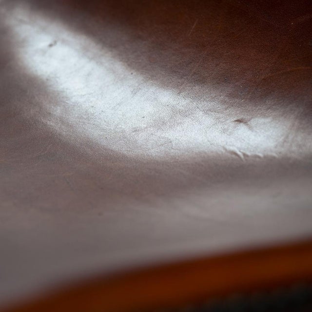 Chair in Brown Leather and Oak by Pierre Lottier for Almazan, 1970s For Sale - Image 14 of 18