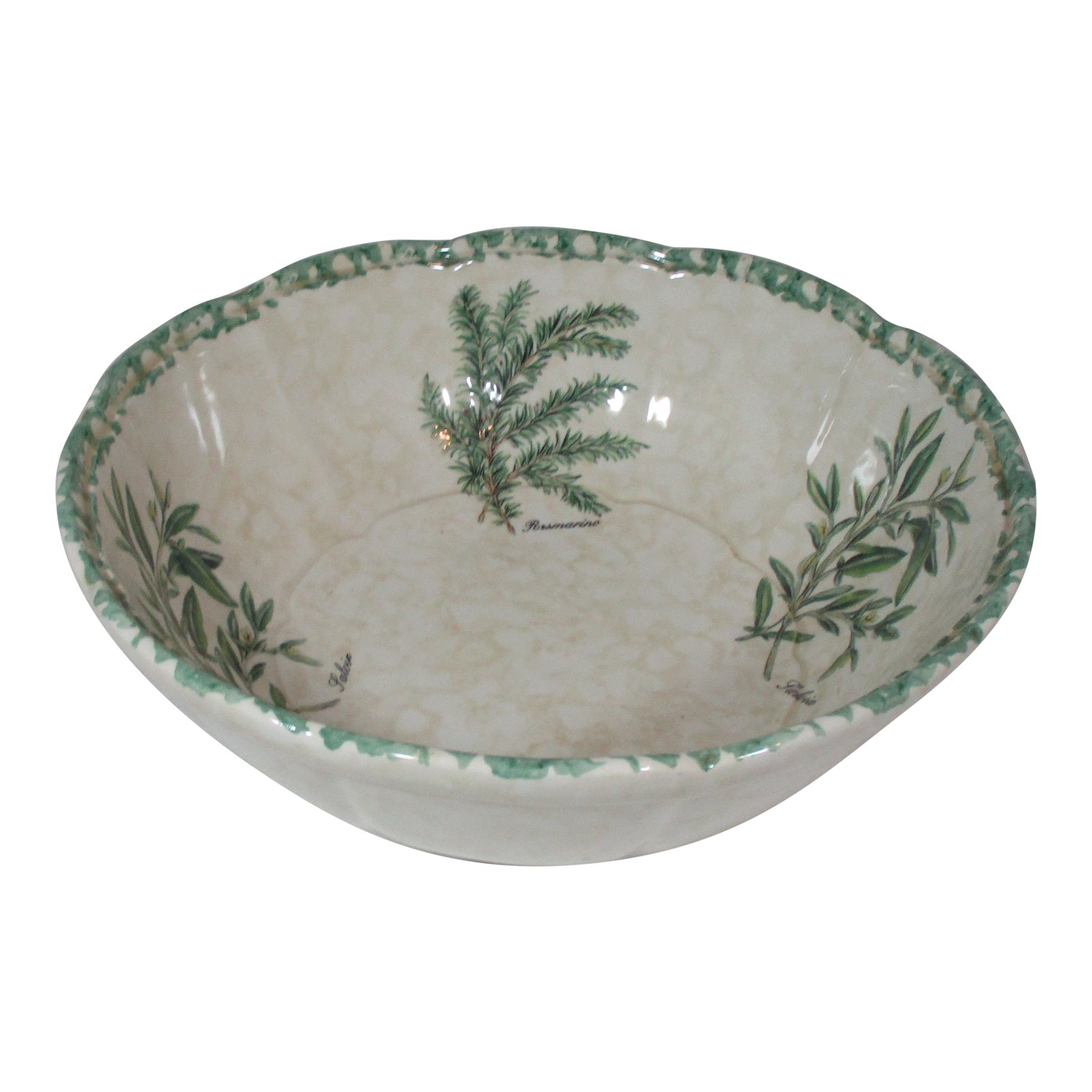 Vintage Ceramica Due Torri Italian Serving Bowl Chairish