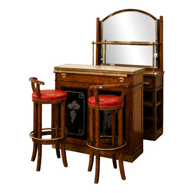 Bar Set from Roche Bobois, 1980s, Set of 4 For Sale