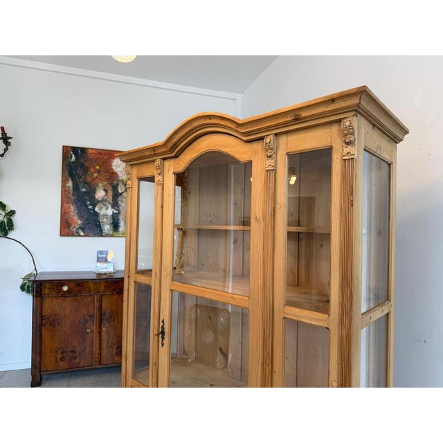 Rustic Display Cabinet in Natural Wood, 1970s For Sale - Image 4 of 13