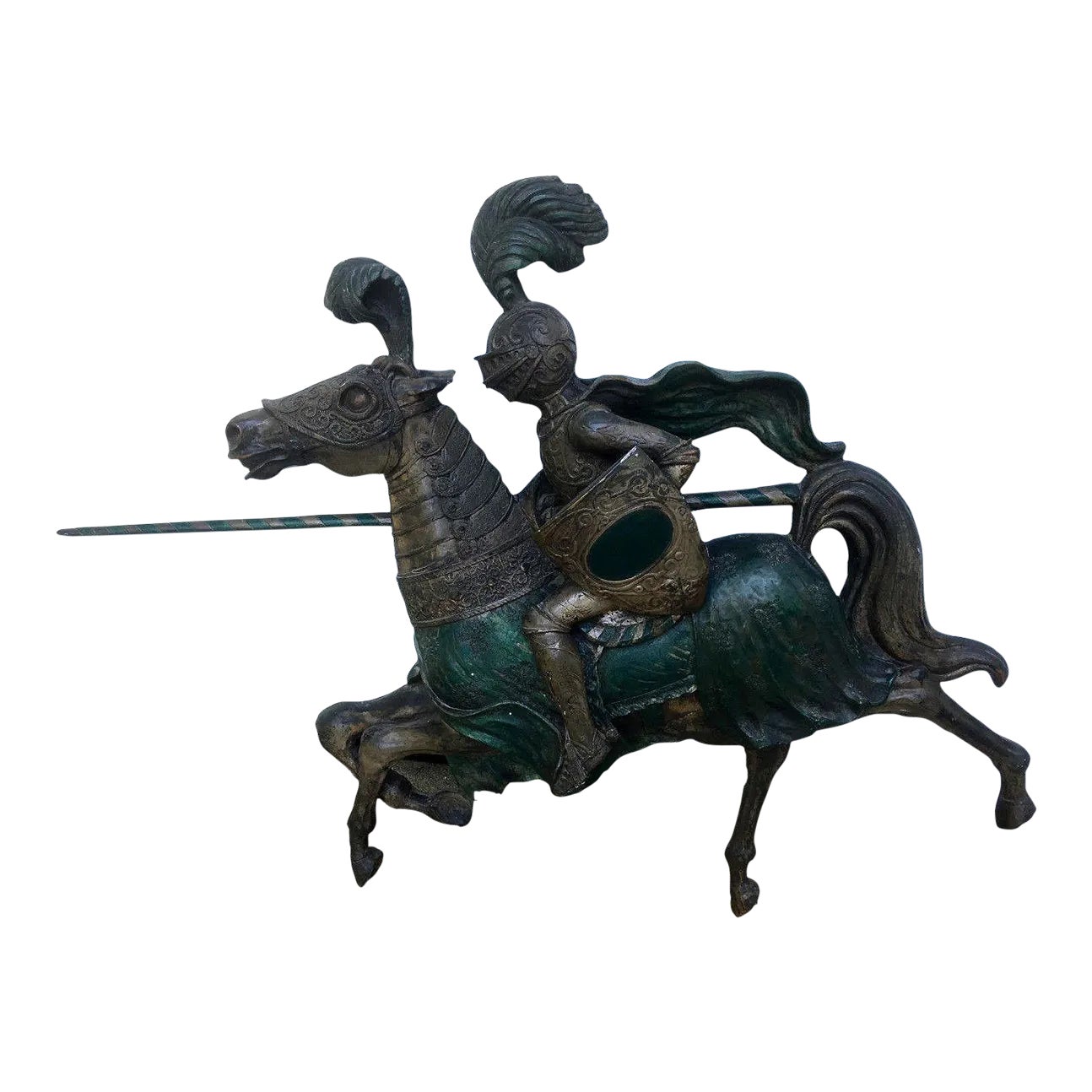 Mid-Century 1960s Finesse Originals Jousting Knight on Horse