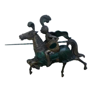 Mid-Century 1960s Finesse Originals Jousting Knight on Horse Medieval Wall Hanging