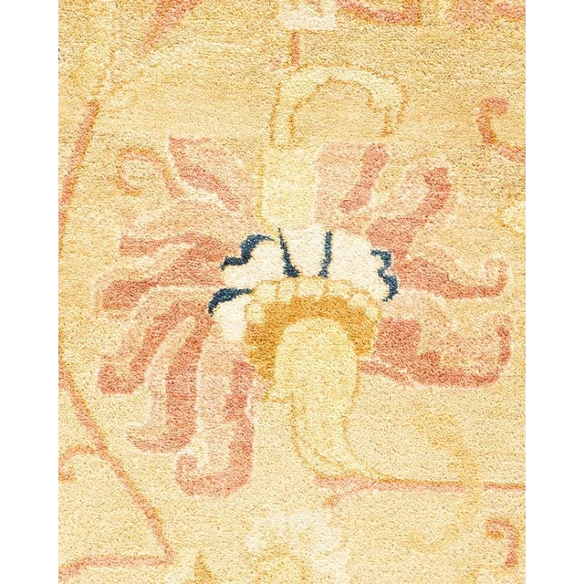 Traditional Mogul, One-of-a-Kind Hand-Knotted Area Rug in Ivory, 8' 1" x 10' 1" For Sale - Image 3 of 8
