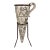 Vintage Minoan Boxer Rhyton Replica – Ancient Greek Drinking Horn Vessel With Stand For Sale