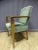 Green Set of Mid-Century French Green Velvet and Walnut Armchairs For Sale - Image 8 of 11