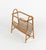 Wood Mid-Century Bamboo, Rattan and Glass Side Table with Magazine Rack, Italy, 1960s For Sale - Image 7 of 18