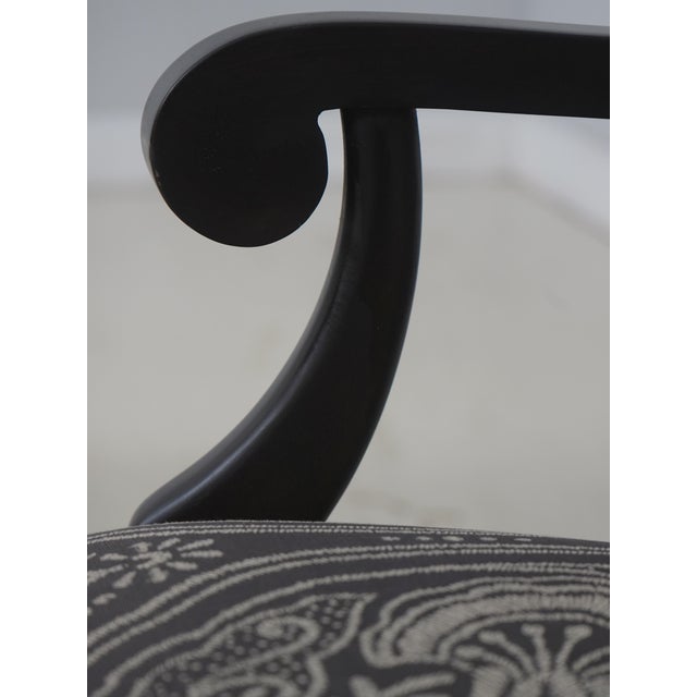 Black Set of 6 Ethan Allen New Country Collection Dining Room Chairs For Sale - Image 8 of 18